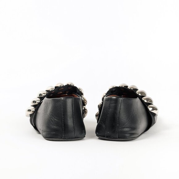 Alaia Noir Lambskin Mary-Jane Ballerina Flats Tribale - Picture 4 of 11